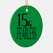 Ornement En Céramique Sans peur à quinze (Droite)