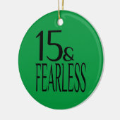 Ornement En Céramique Sans peur à quinze (Gauche)