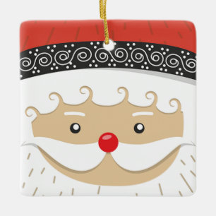 Ornement En Céramique Santa Claus