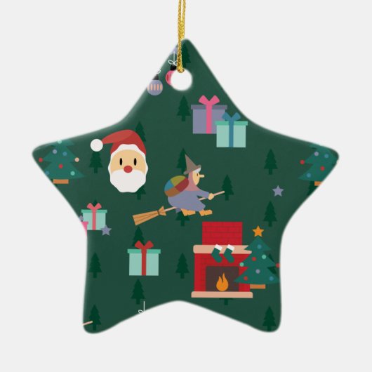 Ornement En Céramique santa claus befana (Devant)