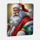 Ornement En Céramique Santa Clause Joyeux Noël Bonne année (Droite)