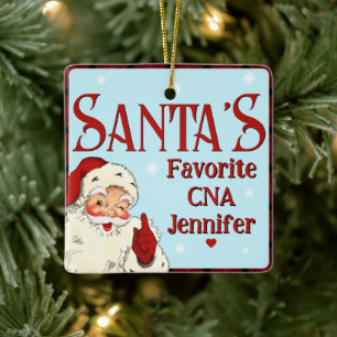 Ornement En Céramique Santas Favorite CNA
