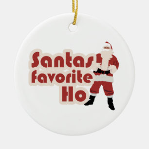 Ornement En Céramique Santas Ho favori