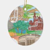 Ornement En Céramique Sao Paulo (Gauche)