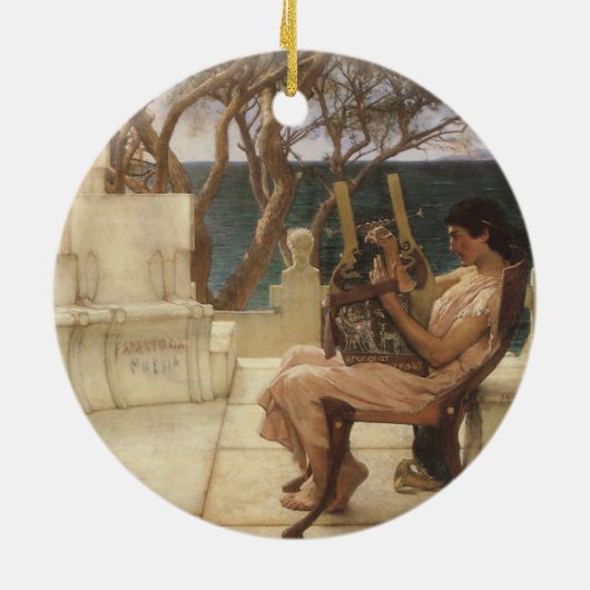Ornement En Céramique Sappho et Alcaeus par Sir Lawrence Alma Tadema (Dos)