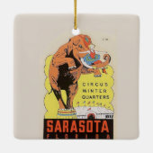 Ornement En Céramique Sarasota Circus Quartiers d'hiver (Dos)
