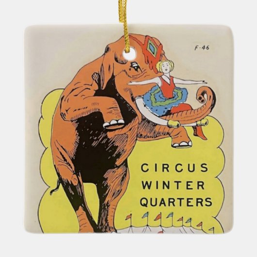 Ornement En Céramique Sarasota Circus Quartiers d'hiver (Devant)