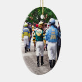 Ornement En Céramique Saratoga Jockeys (Droite)
