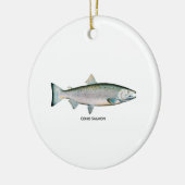 Ornement En Céramique Saumon argenté (phase océanique) (Gauche)