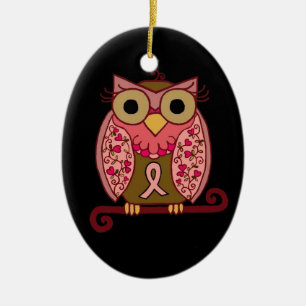 Ornement En Céramique Sauvez le hibou de sirènes