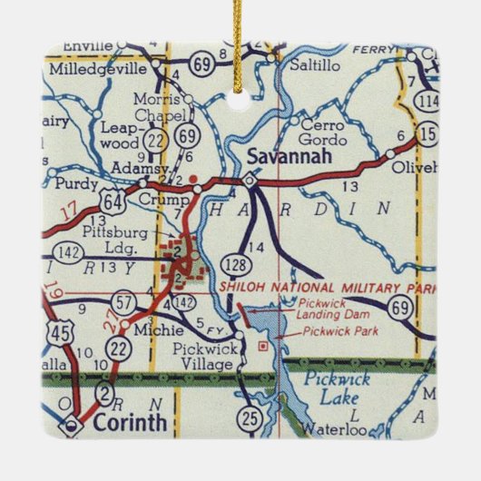 Ornement En Céramique Savannah TN (Dos)