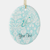 Ornement En Céramique Saxophone turquoise (Droite)