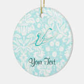 Ornement En Céramique Saxophone turquoise (Gauche)