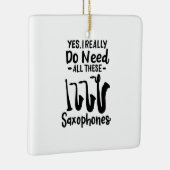 Ornement En Céramique Saxophone - Types de saxophones (Droite)