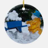 Ornement En Céramique Scènes de Noël d'Ohio (Dos)