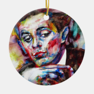 Ornement En Céramique schiele d'Egon - portrait d'aquarelle
