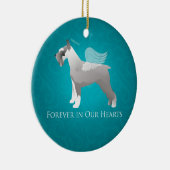 Ornement En Céramique Schnauzer Pet Memorial Design (Droite)