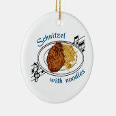 Ornement En Céramique Schnitzel aux nouilles (Droite)