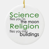 Ornement En Céramique Science et religion (Dos)