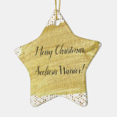 Ornement En Céramique Scoliose Warrior Christmas (Gauche)