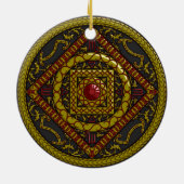 Ornement En Céramique Scorpio Mandala (Dos)