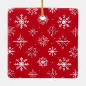 Ornement En Céramique Script de calligraphie moderne Feliz Navidad Photo (Dos)