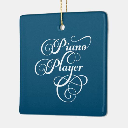 Ornement En Céramique Script de Piano Player (Gauche)