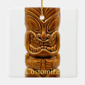 Ornement En Céramique Sculpture Gold Tiki Thunder_Cove (Dos)