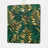 Ornement En Céramique Seamless pattern with golden ferns (Gauche)