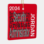 Ornement En Céramique Security Administrator Extraordinaire PERTOM (Droite)