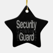 Ornement En Céramique Security Guard Extraordinaire (Dos)