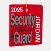 Ornement En Céramique Security Guard Extraordinaire CUSTOM (Droite)