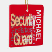 Ornement En Céramique Security Guard Extraordinaire CUSTOM (Droite)