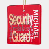 Ornement En Céramique Security Guard Extraordinaire CUSTOM (Gauche)