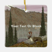 Ornement En Céramique Selkirk Caribou (Devant)