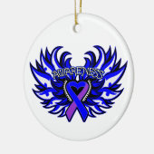Ornement En Céramique Sensibilisation à l'arthrite rhumatoïde ailes card (Gauche)