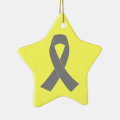 Ornement En Céramique Sensibilisation au ruban gris - Zombie, cancer du (Droite)