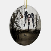 Ornement En Céramique Sepia Goth Girl (Droite)