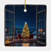 Ornement En Céramique Sérénité de Noël (Dos)