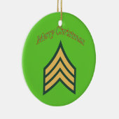 Ornement En Céramique Sergent de l'armée (Droite)