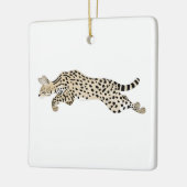 Ornement en céramique Serval Chat (Gauche)