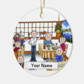 Ornement En Céramique Serveur (Gauche)