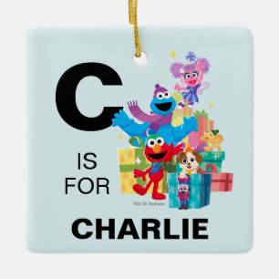 Ornement En Céramique Sesame Street Pals and Presents