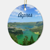 Ornement En Céramique Sete Cidades - les Açores (Gauche)