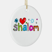 Ornement En Céramique Shalom (Droite)