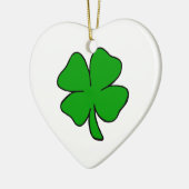 Ornement En Céramique Shamrock (Gauche)