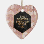 Ornement En Céramique She Believed She Could ainsi She Did (Droite)