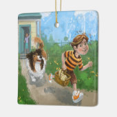 Ornement En Céramique Sheldon et Davie Adventure (Gauche)