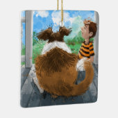 Ornement En Céramique Sheldon et Davie Relaxing (Droite)