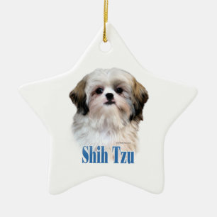 Ornement En Céramique Shih Tzu Nom